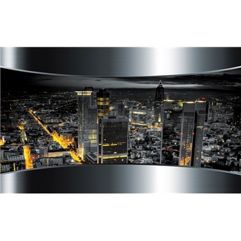 Fototapety 3D výhled na město rozměr 368 cm x 254 cm