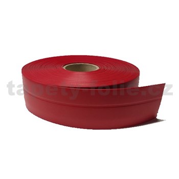 Podlahová lemovka z PVC samolepící červená 5,3 cm x 25 m